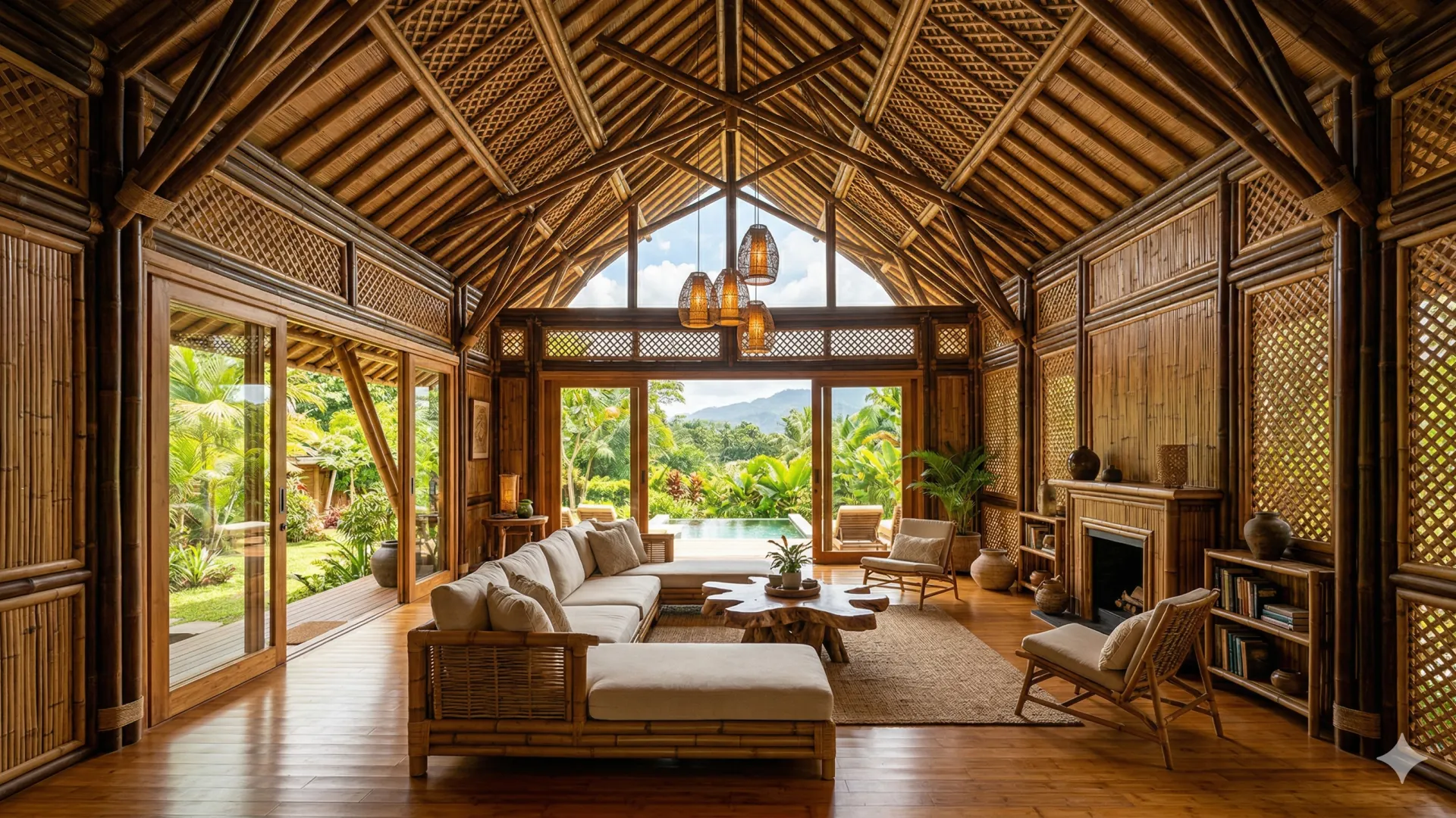 Nature-Inspired Bamboo Interior Architecture